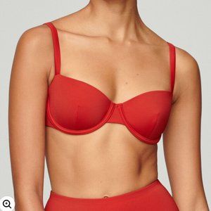 Cuup Balconette Top & Highwaist Bottom - Lava Swimsuit